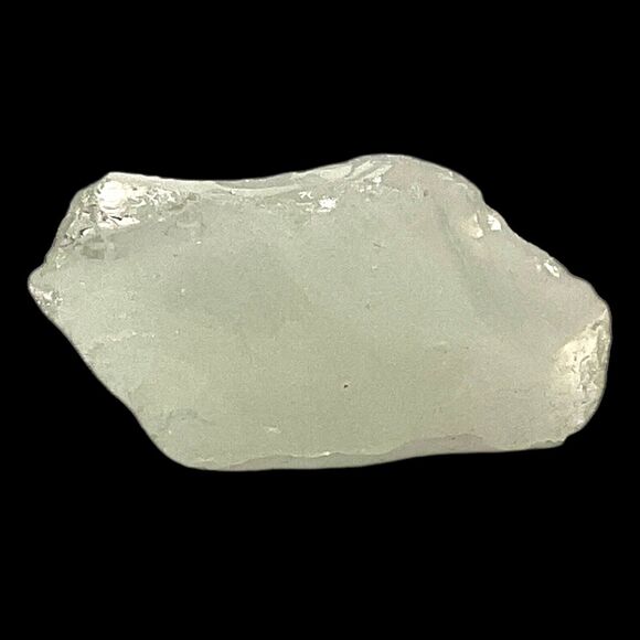 Opalescent White Layered Art Glass Cullet Glowing Manganese Slag Glass #5GL43 - Picture 4 of 7